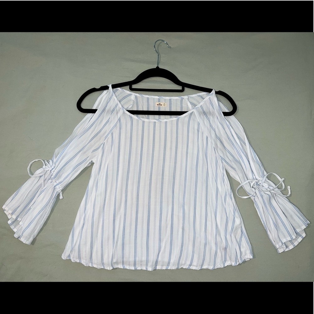 lightweight blouse with shoulder cutouts